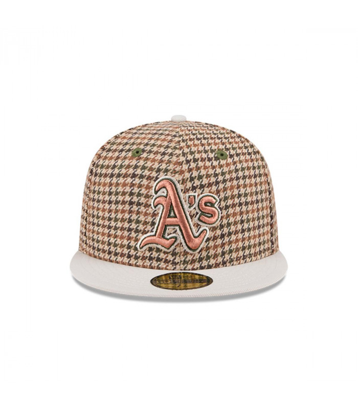 Gorra 59Fifty Oakland Athletics MLB Houndstooh Open Brown