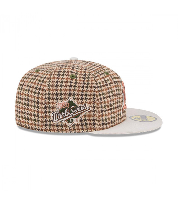 Gorra 59Fifty Oakland Athletics MLB Houndstooh Open Brown