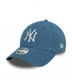 Gorra 9Forty New York Yankees MLB Diamante Denim Navy Women