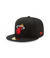 Gorra 59Fifty Miami Heat NBA Clasicos Black