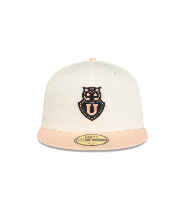 Gorra 59Fifty Universidad de Chile Futbol White and Pink