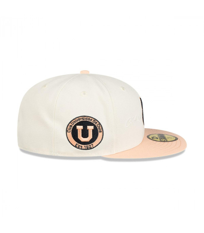 Gorra 59Fifty Universidad de Chile Futbol White and Pink