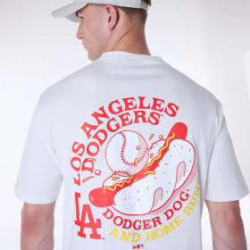 Poleron  Los Angeles Dodgers MLB Food Graphic Open White