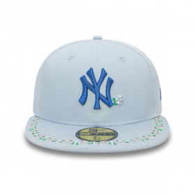 Gorra 59Fifty New York Yankees MLB Floral Border Pastel Blue