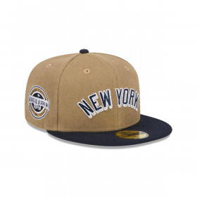 Gorro 59fifty MLB New York Yankees Canvas Crown Med Beige