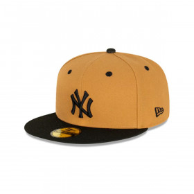 Gorra 59fifty MLB New York Yankees Wheat Black Med Beige