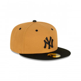 Gorra 59fifty MLB New York Yankees Wheat Black Med Beige