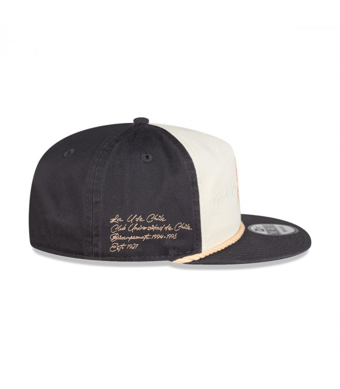Gorra 59Fifty Universidad de Chile Futbol Black and White