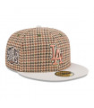 Gorra 59Fifty Los Angeles Dodgers MLB Houndstooh Open Brown