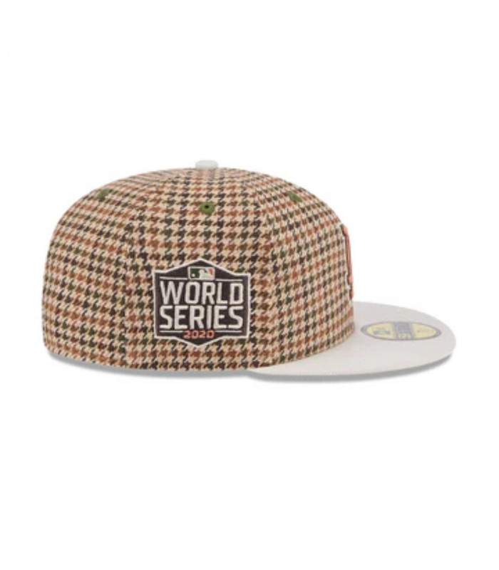 Gorra 59Fifty Los Angeles Dodgers MLB Houndstooh Open Brown