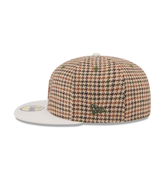 Gorra 59Fifty Los Angeles Dodgers MLB Houndstooh Open Brown