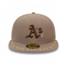 Gorra 59Fifty Oakland Athletics MLB Floral Border Brown