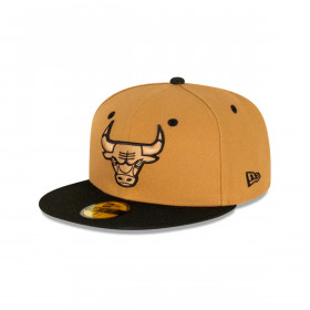 Gorra 59fifty NBA Chicago Bulls Wheat Black Beige New Era