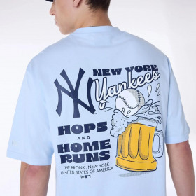 Poleron  New York Yankees MLB Food Graphic Pastel Blue