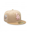 Gorra 59Fifty Los Angeles Dodgers Pink Khaki Beige