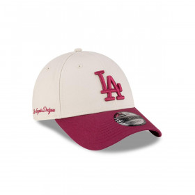 Gorra 9Forty Los Angeles Dodgers MLB Side Script Light Beige