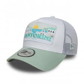 Gorra 9Forty New Era Santorini Summer Trucker Green Pstl