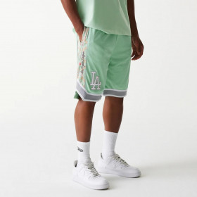 Short  Los Angeles Dodgers MLB Floral Green Pstl