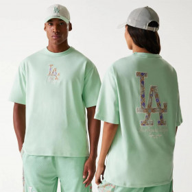 Polera Los Angeles Dodgers MLB Floral Green Pstl
