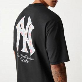 Polera New York Yankees MLB Floral Black