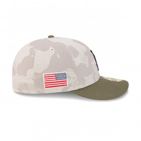 Gorra 59Fifty Los Angeles Dodgers MLB  Armed Forces Day Beige
