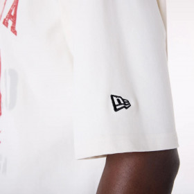 Polera  New Era Buffalo Graphic Open White
