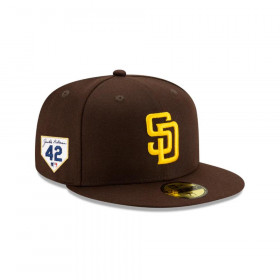 Gorra San Diego Padres MLB 59Fifty Jackie Robinson Brown