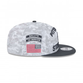 Gorra 9Fifty Pittsburgh Steelers NFL Salute to Service Grey