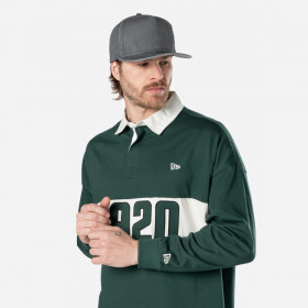 Poleron  New Era Smart Shirt Dark Green