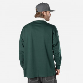 Poleron  New Era Smart Shirt Dark Green