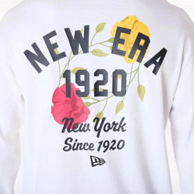 Poleron  New Era Floral Graphic New York White