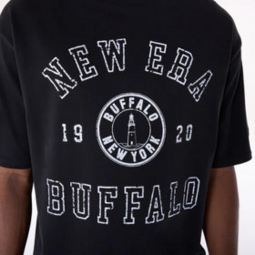 Polera  New Era Buffalo Graphic Black