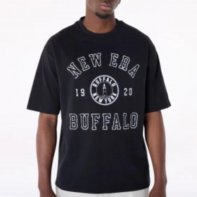 Polera  New Era Buffalo Graphic Black