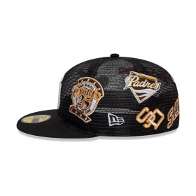 Gorra 59Fifty San Diego Padres Aop Mesh Black