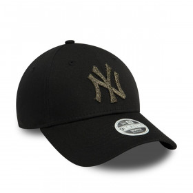 Gorra 9Forty New York Yankees MLB Metallic Logo Negro Women