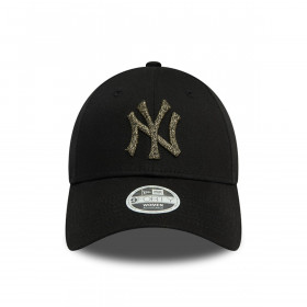 Gorra 9Forty New York Yankees MLB Metallic Logo Negro Women