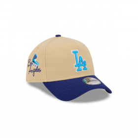Gorro 9forty MLB Los Angeles Dodgers City Sidepatch Beige