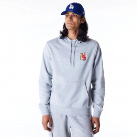 Polerón  Los Angeles Dodgers MLB Badge Graphic Grey Med