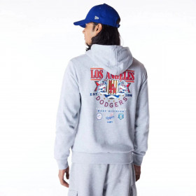 Polerón  Los Angeles Dodgers MLB Badge Graphic Grey Med