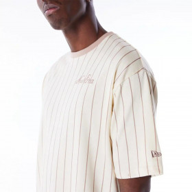 Polera New Era Script Essential Light Beige
