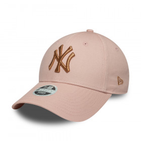 Gorra 9Forty New York Yankees Metallic Pink Women