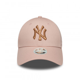 Gorra 9Forty New York Yankees Metallic Pink Women