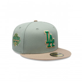 Gorra 59Fifty Los Angeles Dodgers MLB Green Camel Black